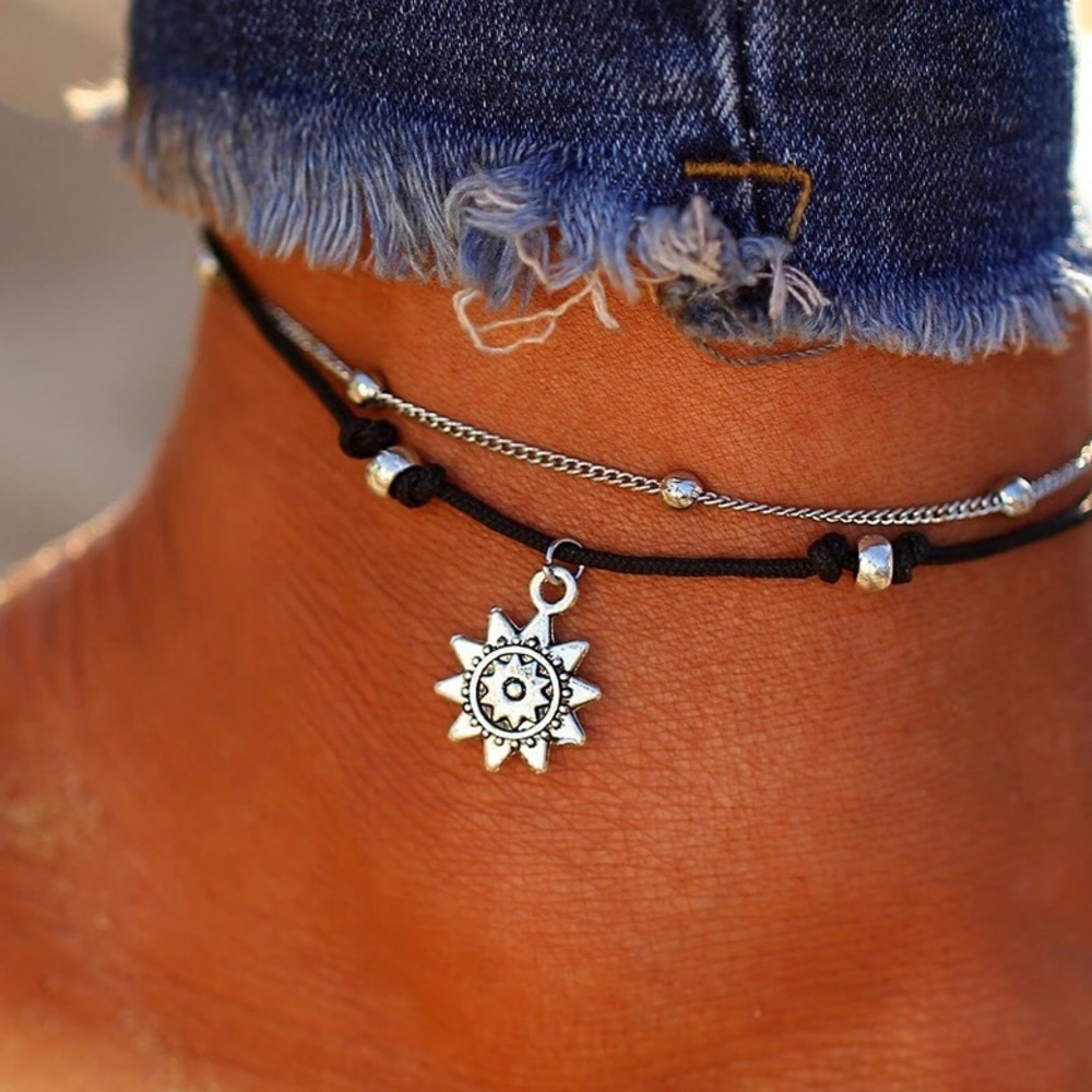 Good vibes only ankle bracelet